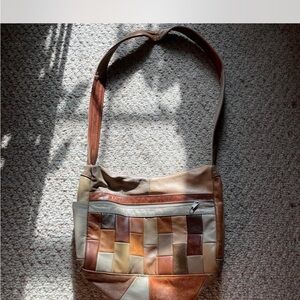 Vintage Leather Patchwork Bag
